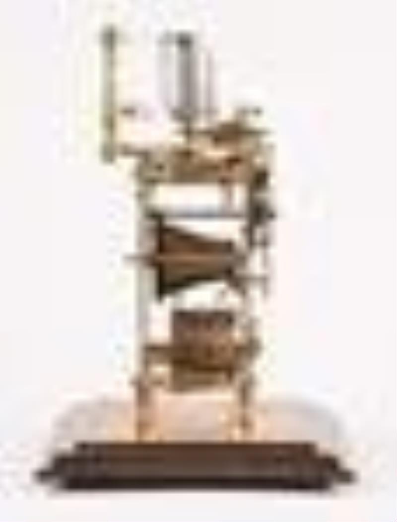 A 20th century skeleton clock with chronometer escapement by E.J. Dent & Co. Ltd. London