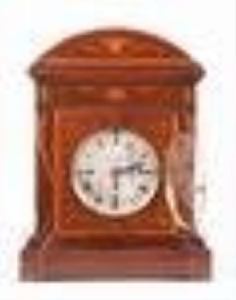 A good early 20th century English chiming bracket clock signed Shapland