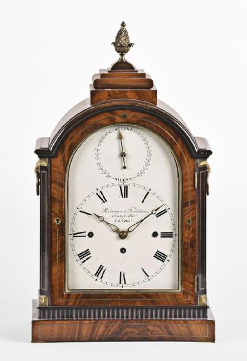 A good early 19th century three train Regency table clock signed Parkinson & Frodsham