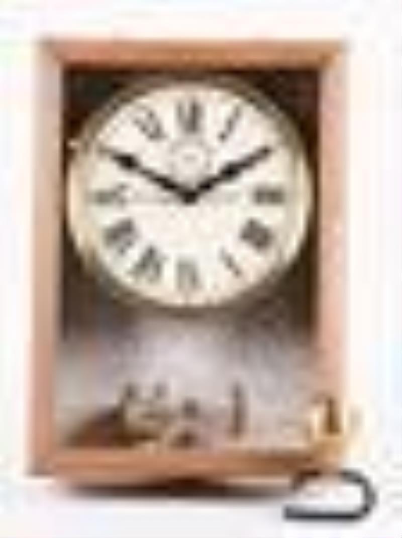 An early 20th century oak cased Electrique Brillie type 1555 half seconds beating master clock