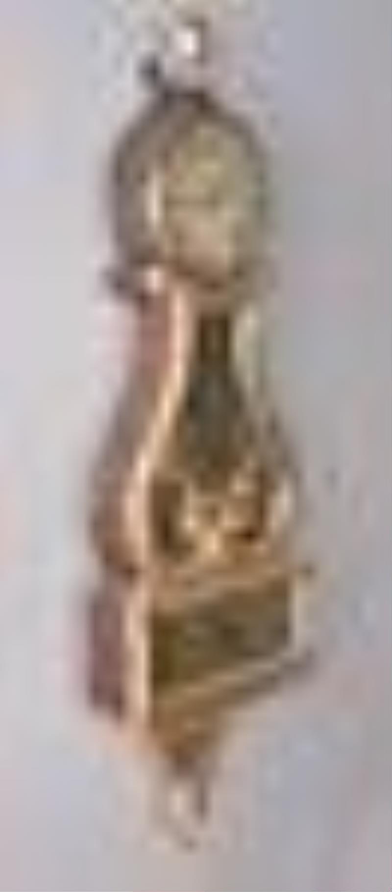 Sawin & Dyar Boston GIlt Front Hanging Lyre Clock