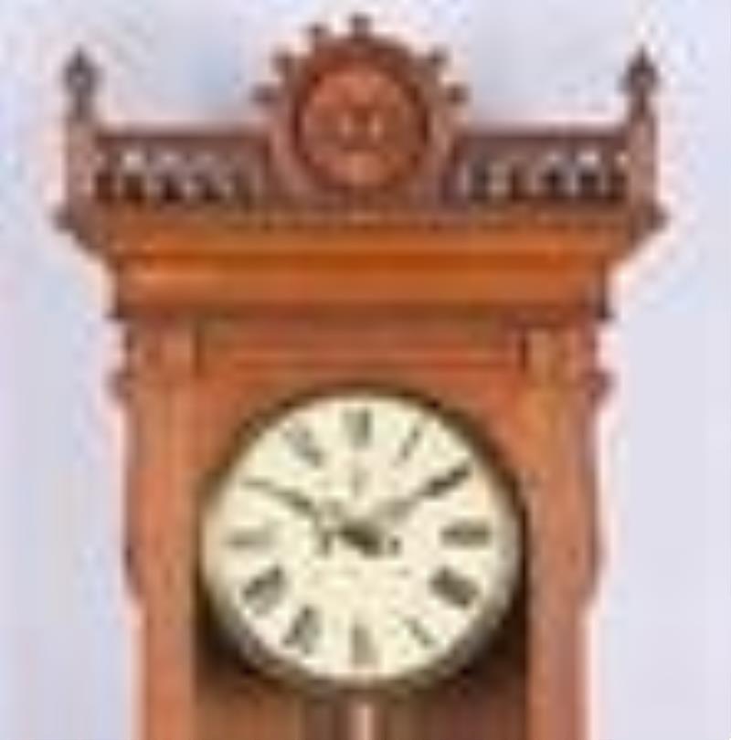 Waterbury Regulator No. 53 hanging clock