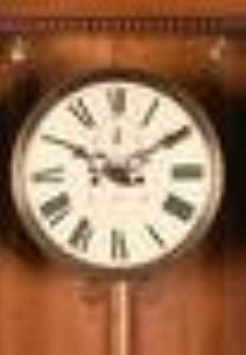 Waterbury Regulator No. 53 hanging clock