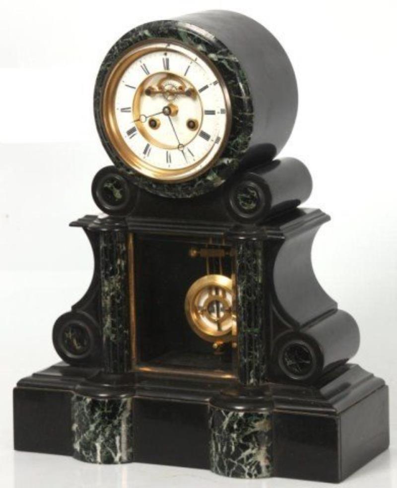 Large French Marble Mantle Clock