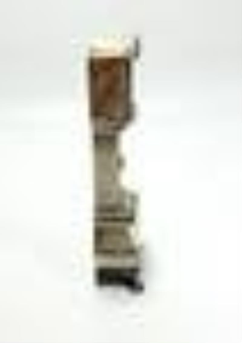 Dutch .833 Silver Miniature Dollhouse Furniture Grandfather Clock, 20th Century