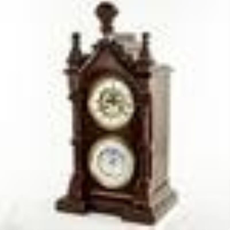 Japy Freres Annual Calendar Double Dial Clock