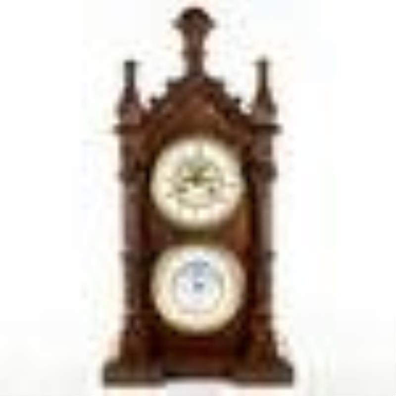 Japy Freres Annual Calendar Double Dial Clock