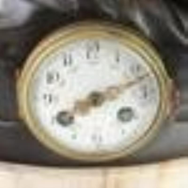 The Love of Psyche French Figural Spelter Clock