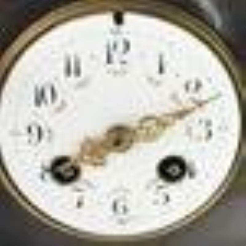 The Love of Psyche French Figural Spelter Clock