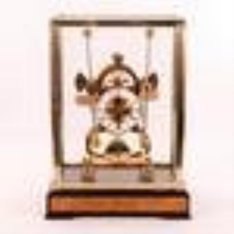 Harrison Grasshopper Skeleton Baton Clock