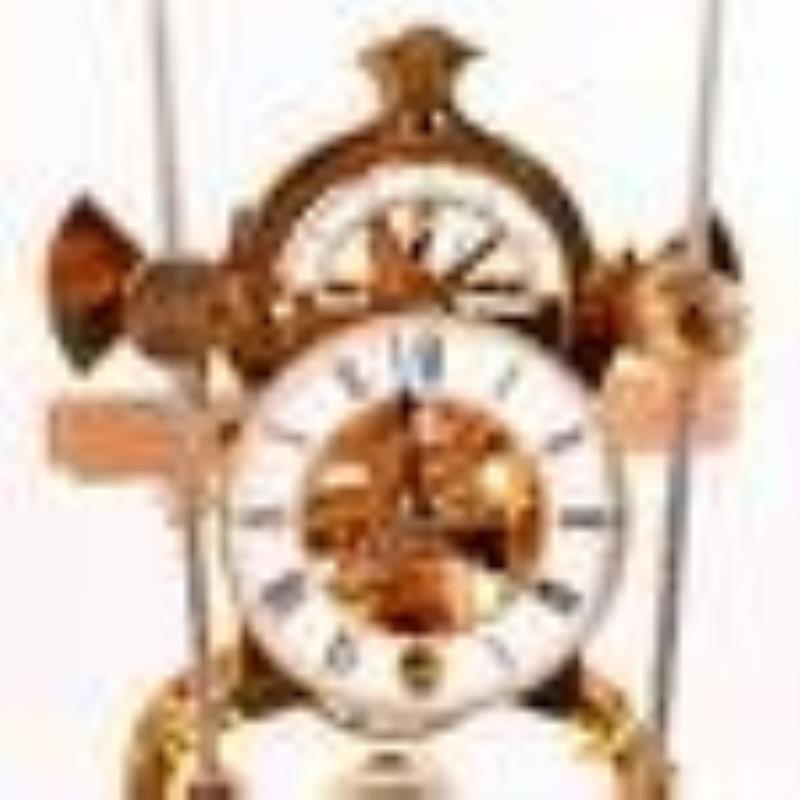 Harrison Grasshopper Skeleton Baton Clock