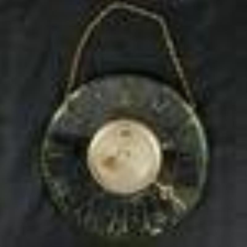 Reverse Gilt Painted Glass Wall Clock