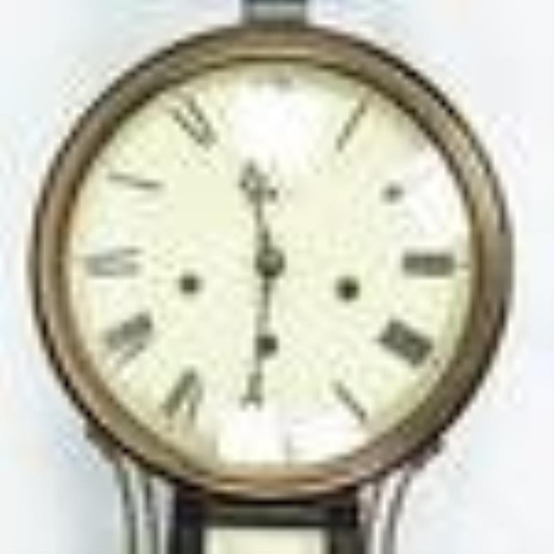 New Haven Clock Co Mount Vernon Banjo Clock