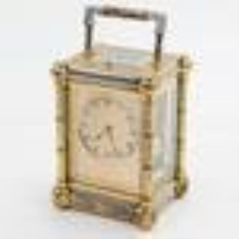 1895 French Two Tone Carriage Clock w Repeater