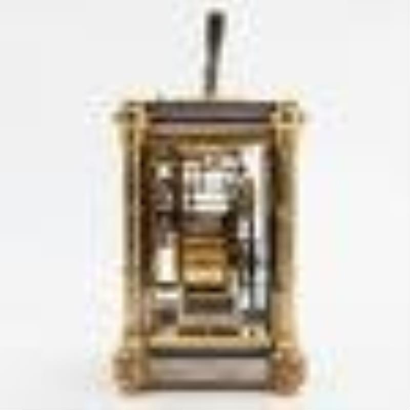 1895 French Two Tone Carriage Clock w Repeater