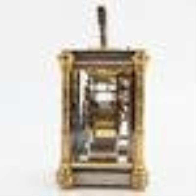 1895 French Two Tone Carriage Clock w Repeater