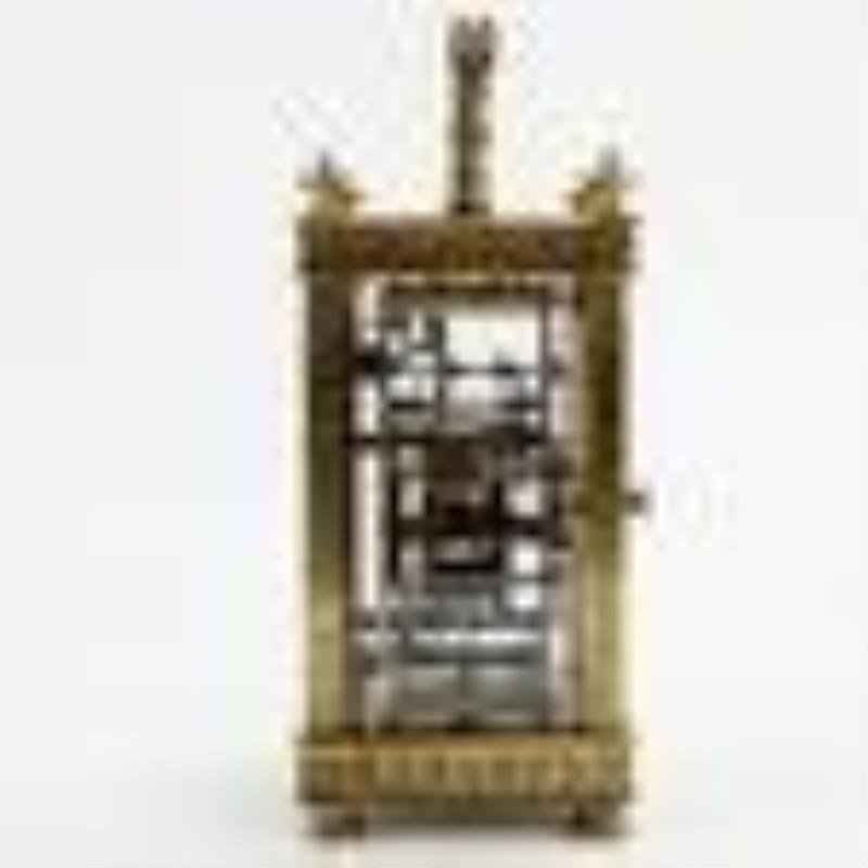 1557911898 French Carriage 8 Day Clock with Alarm