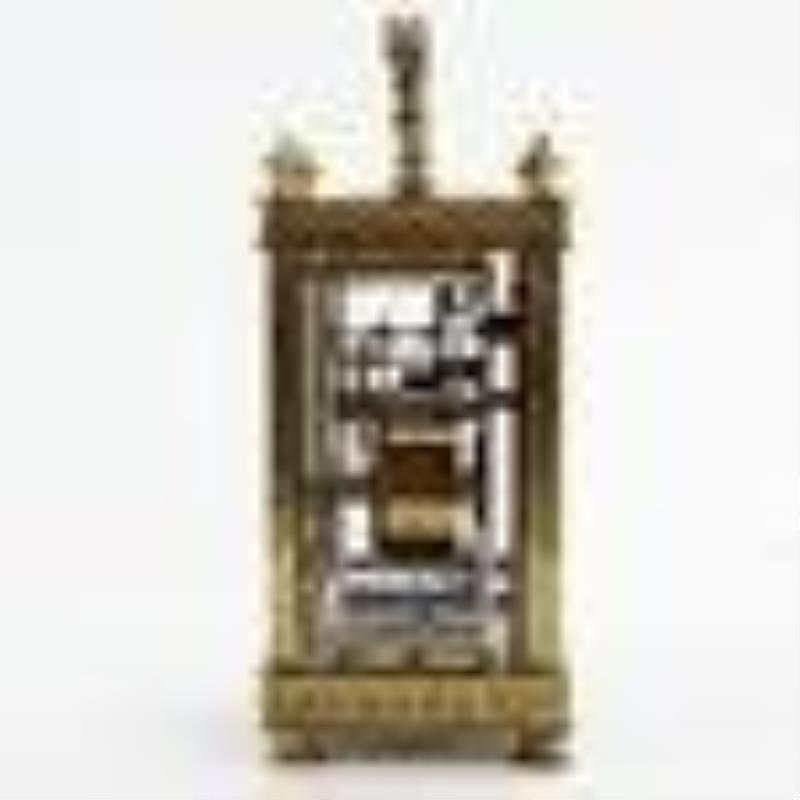 1557911898 French Carriage 8 Day Clock with Alarm