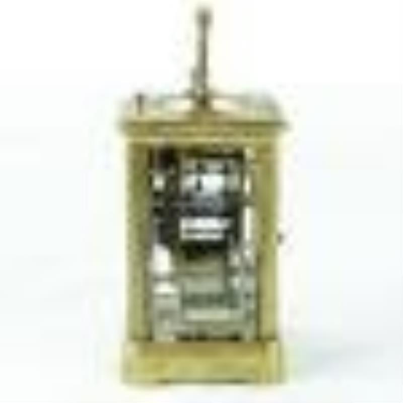 1860s Time Only Carriage Clock with Original Case