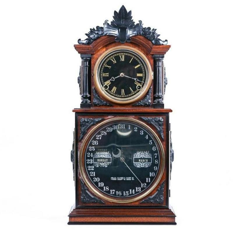 Ithaca Calendar Parlor Shelf Clock