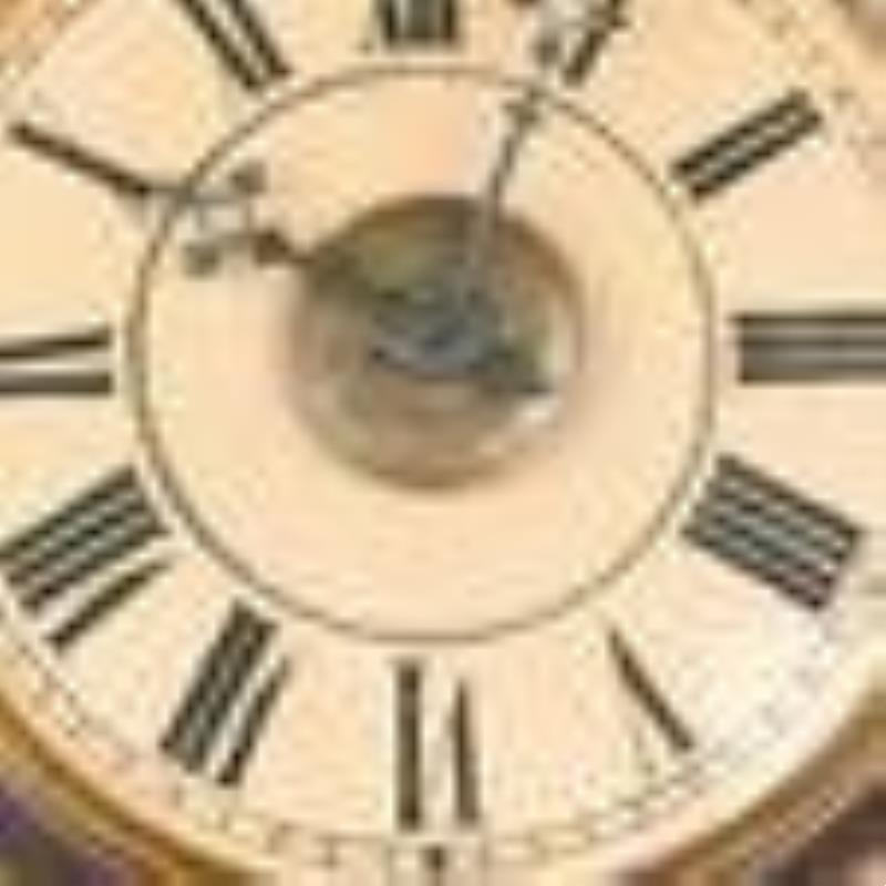 1840s Black Forest Wood Works Postman's Clock