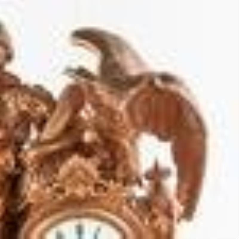 1890s French Pot Metal Parlor Clock