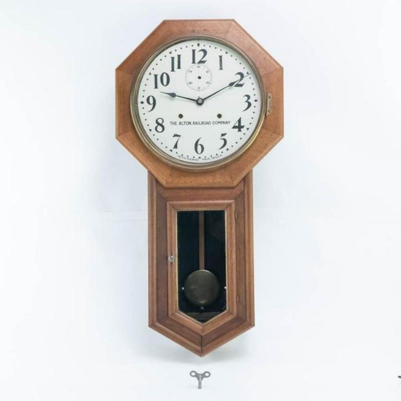 Alton Railroad Company Seth Thomas Wall Clock
