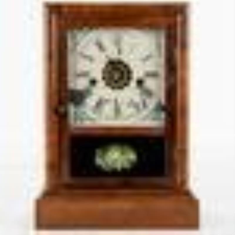 1860s Waterburry Time & Strike Cottage Clock