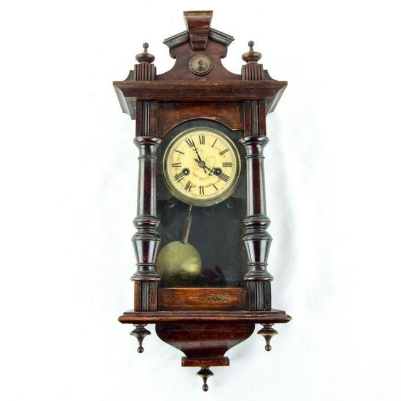 1880s Junghans Time & Strike Wall Clock