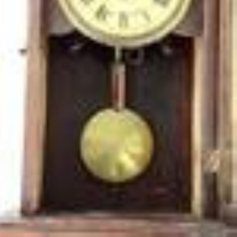 1880s Junghans Time & Strike Wall Clock