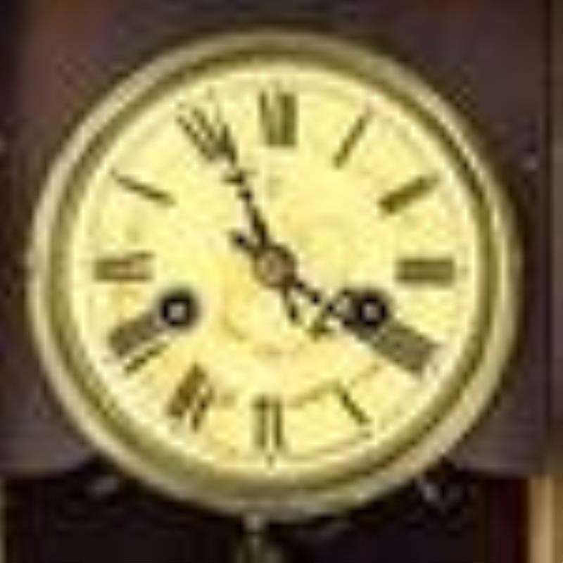 1880s Junghans Time & Strike Wall Clock