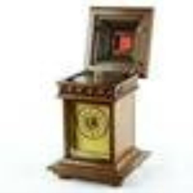 1890s Rare Junghans Musical Disk Player Clock