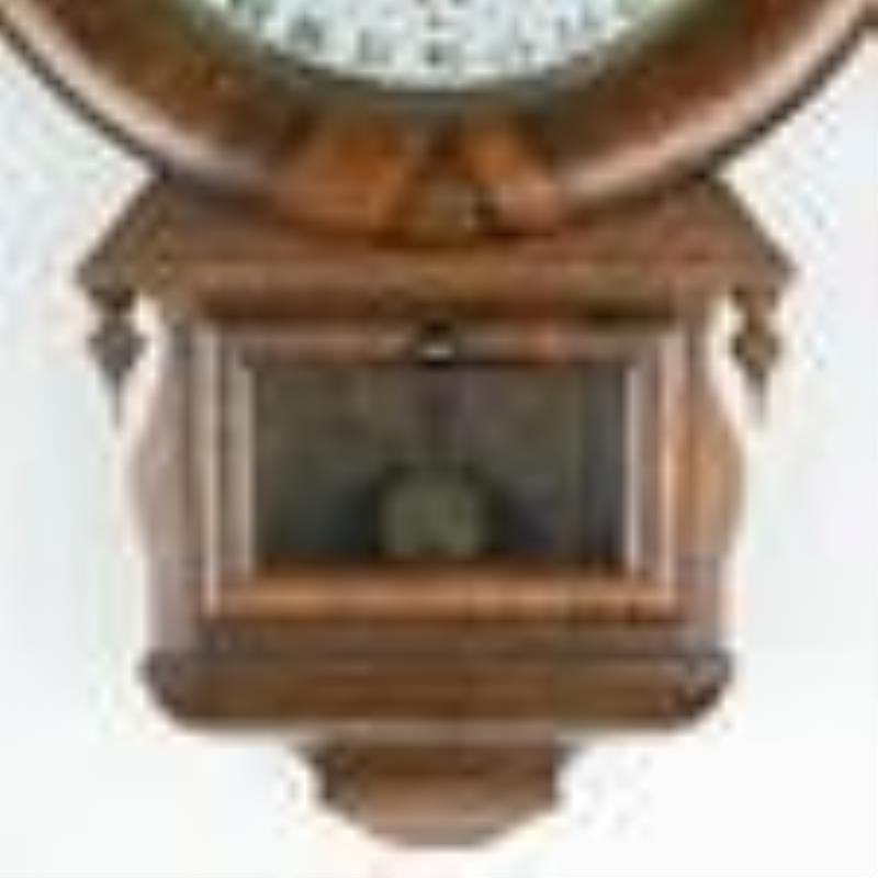 1883 Ansonia with Terry Patent Calendar Wall Clock
