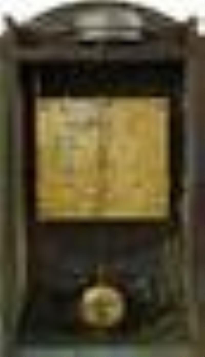 French Painted Wood Bracket Clock