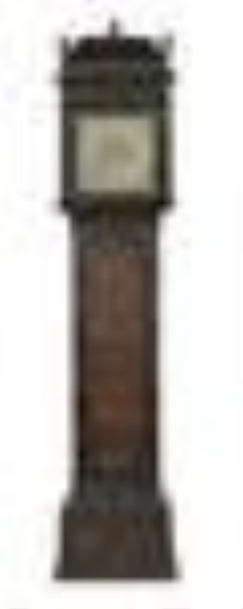 George II Japanned Tall Case Clock