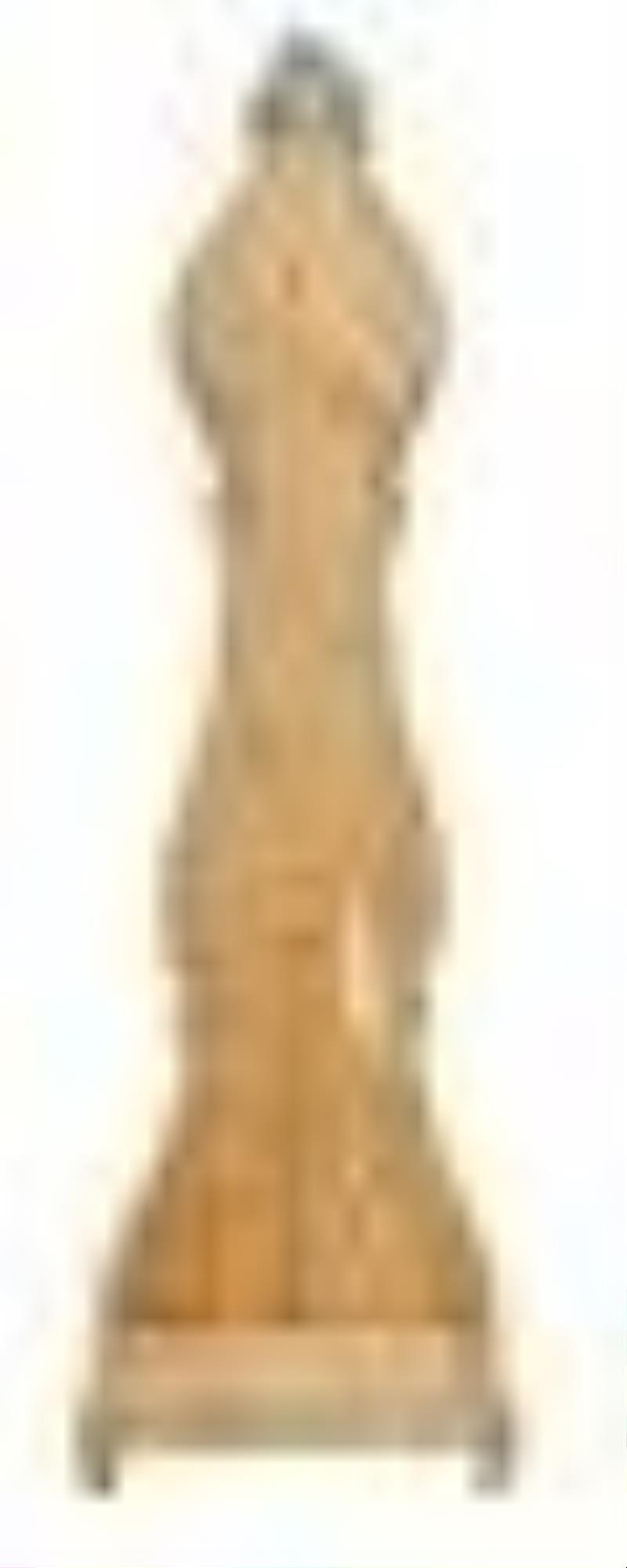 Swedish Gustavian Pickled Pine Tall Case Clock