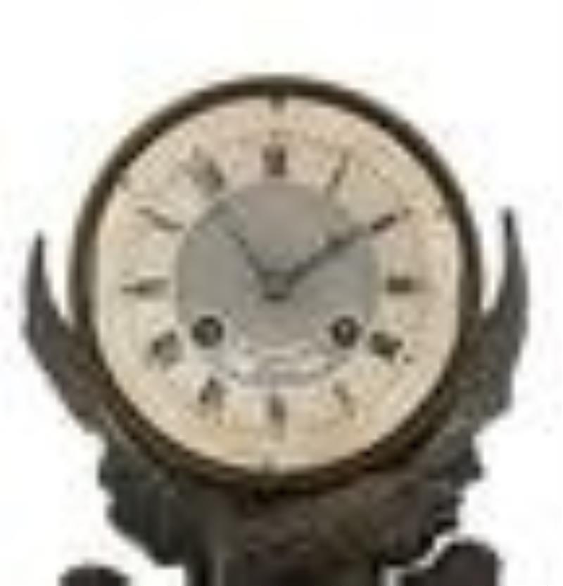 French Louis-Philippe Bronze and Marble Clock