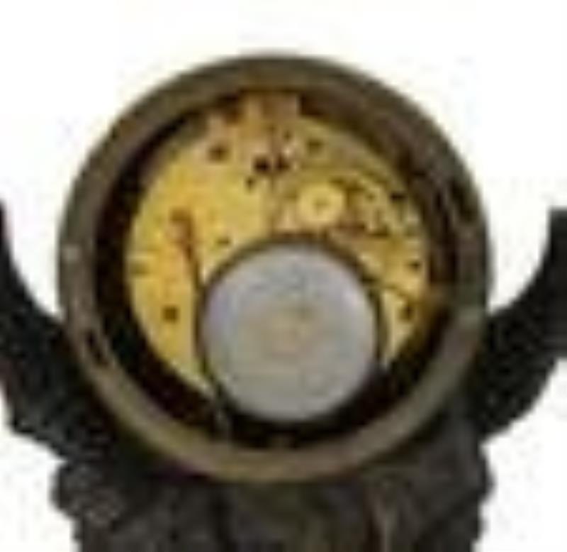 French Louis-Philippe Bronze and Marble Clock