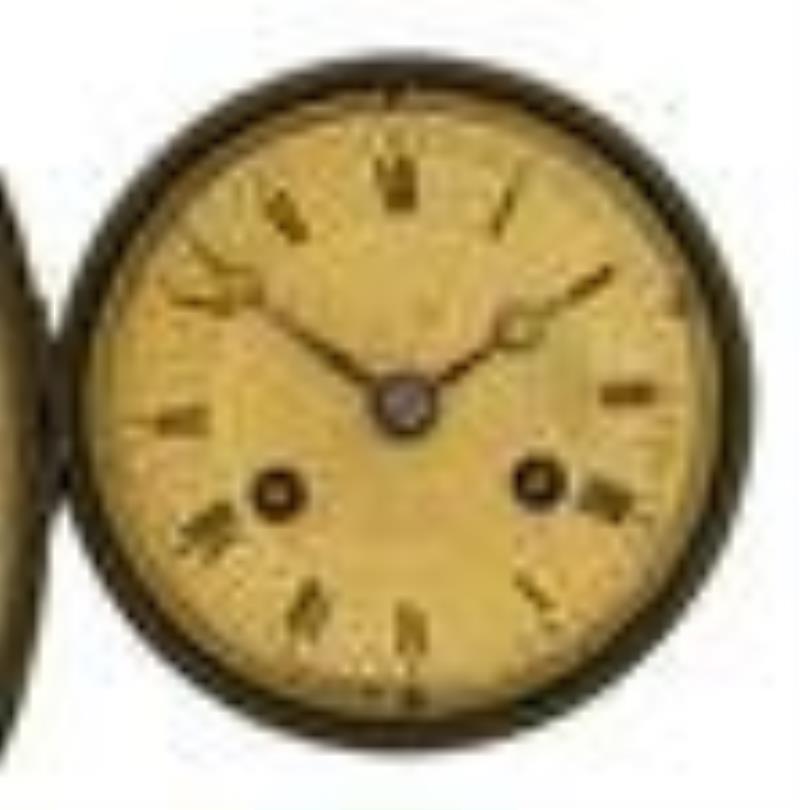 French Restauration Three-Piece Clock Set