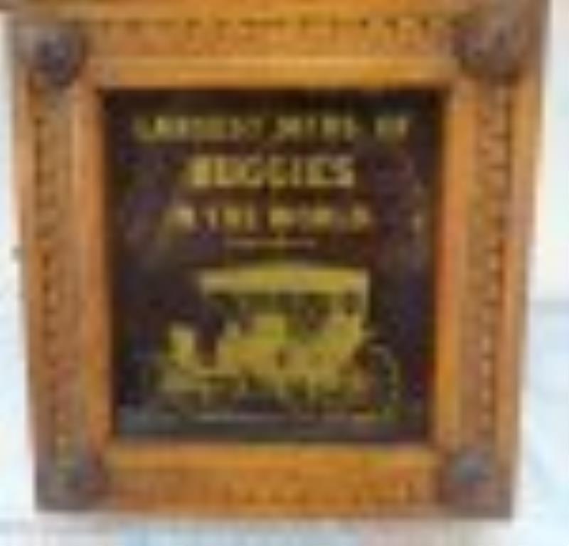 Parry Buggy Co Advertising Oak Regulator Clock