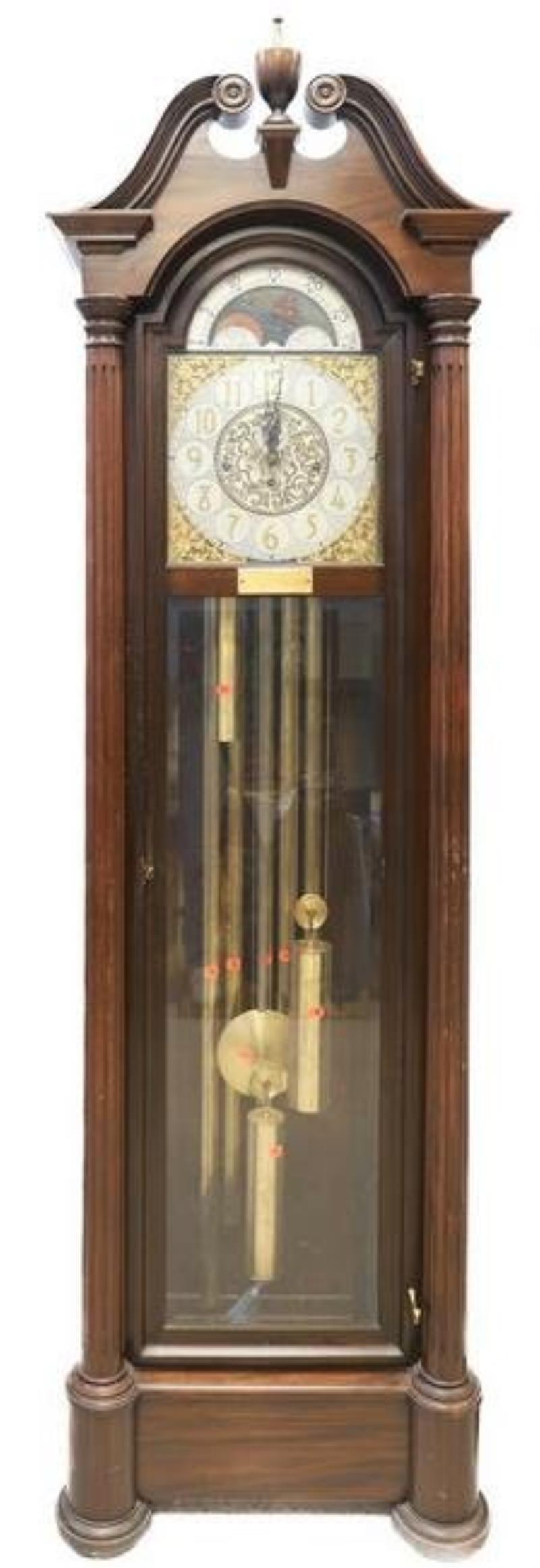 American Chime Clock Co, Phila, 5 Tube Hall Clock