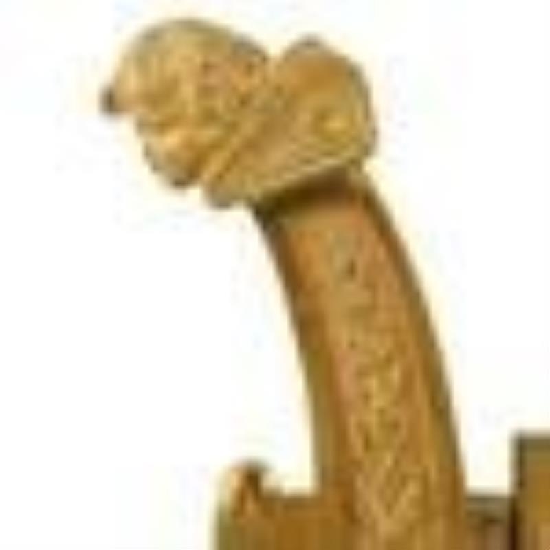 French Empire Wall Cartel Lyre Clock Attrib. Claude Galle