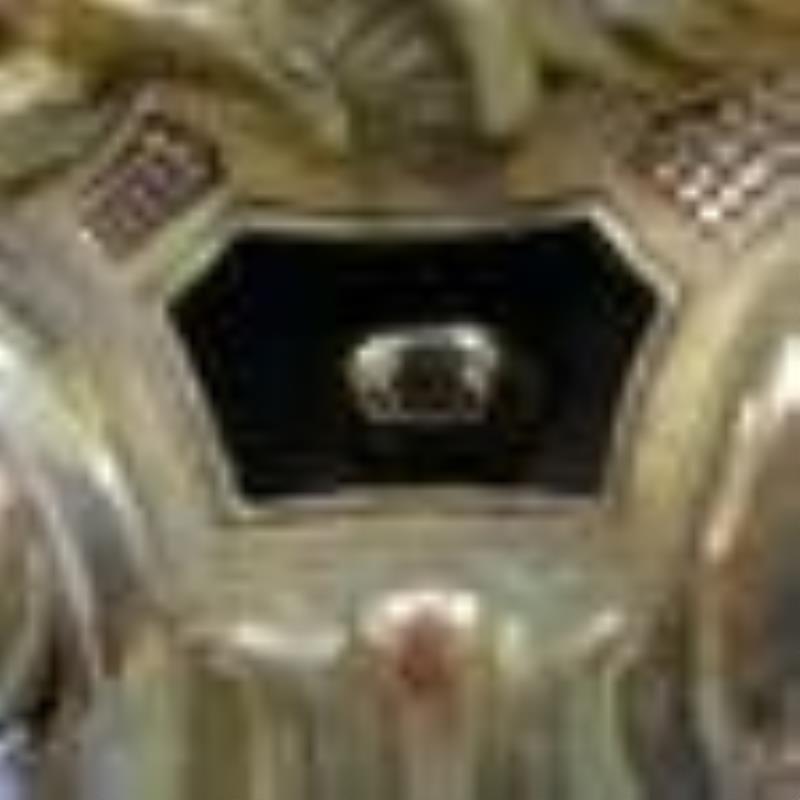 Antique Swedish Giltwood Cartel Clock