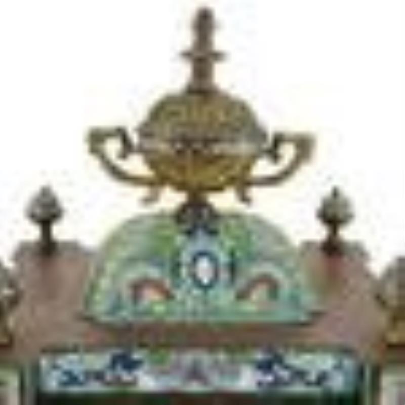 Cloisonne Mantel Clock