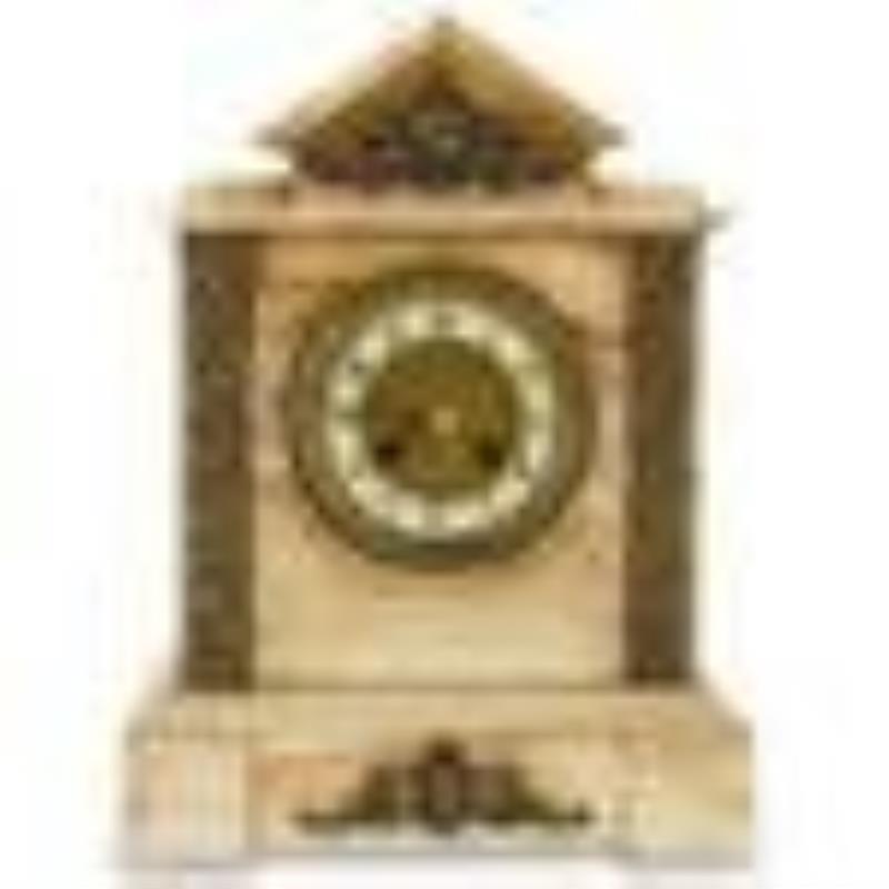 Chatham Alabaster Mantle Clock