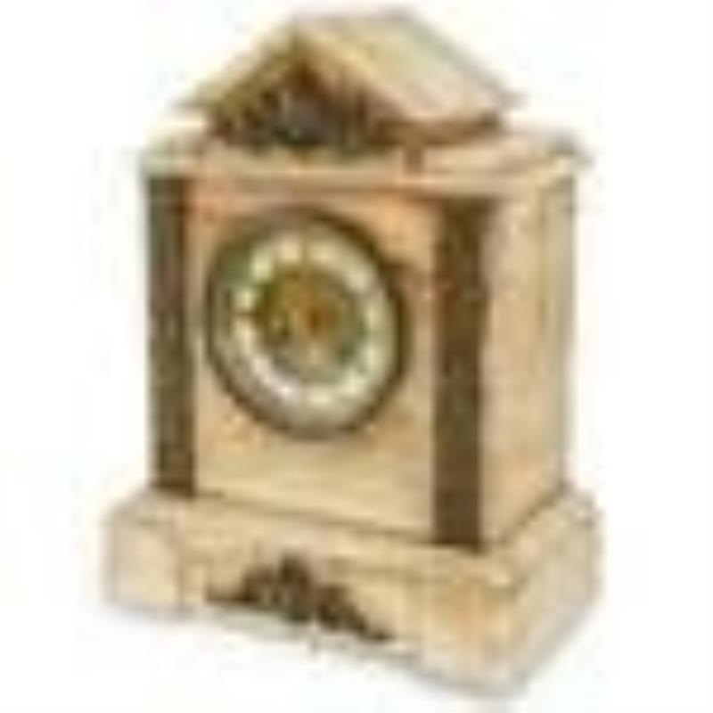 Chatham Alabaster Mantle Clock