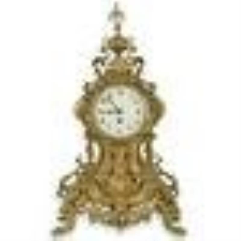 Japy Freres Brass Mantel Clock