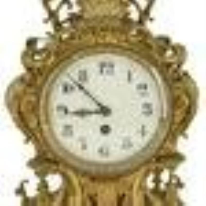 Japy Freres Brass Mantel Clock