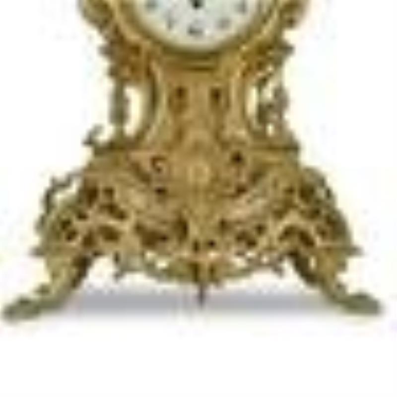 Japy Freres Brass Mantel Clock