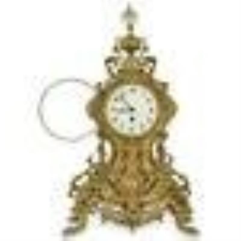 Japy Freres Brass Mantel Clock